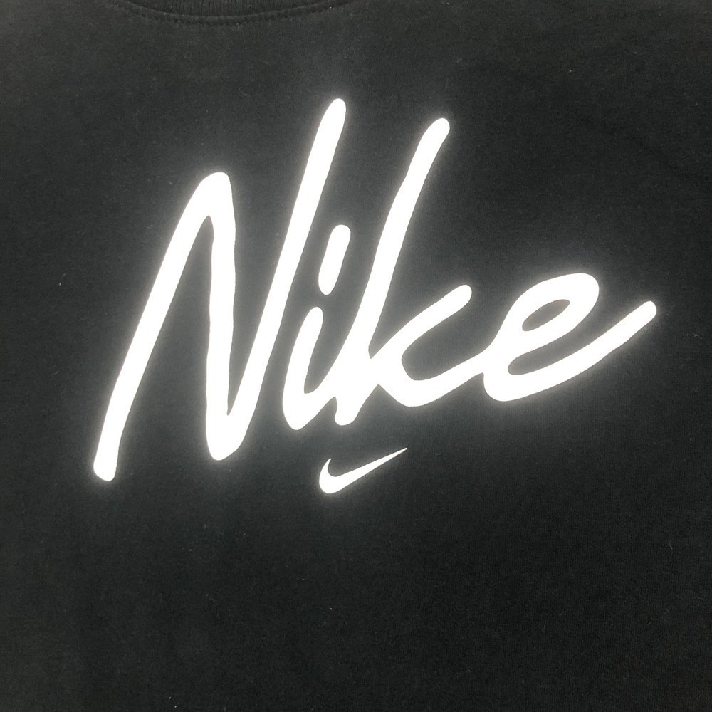 Nike The Nike Tee Black T-Shirt Short Sleeve Casual Top Logo Graphic Large